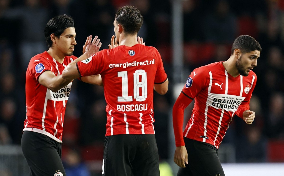 Erick Gutiérrez, jugador del PSV (AFP)