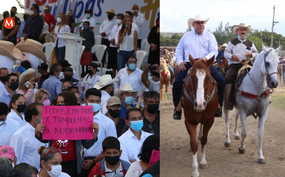 Se llevó a cabo un evento de Cesar Verastegui en el recinto ganadero de Altamira