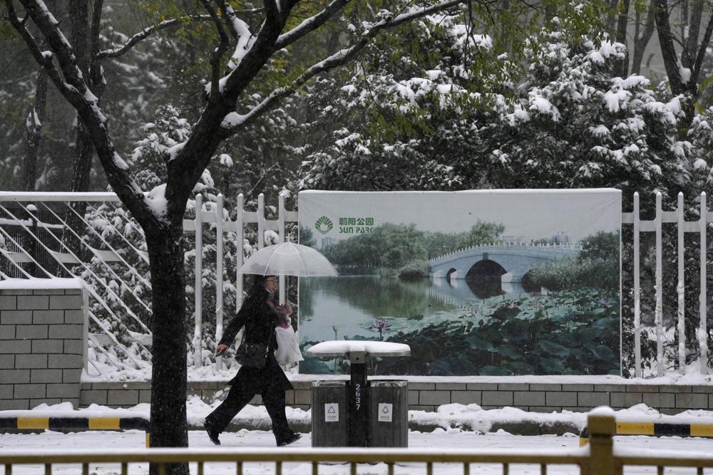 Nevadas tempranas cubren Beijing y el norte de China | AP