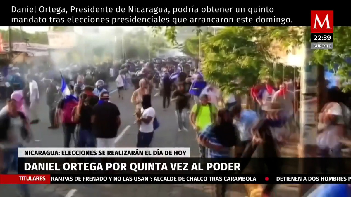 En Nicaragua, terminan elecciones con 'victoria' de Daniel Ortega