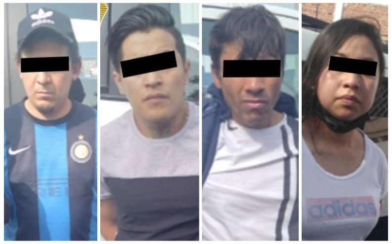 Los presuntos implicados usaban un taxi para moverse y asaltar. | Fotos: SSC de CdMx