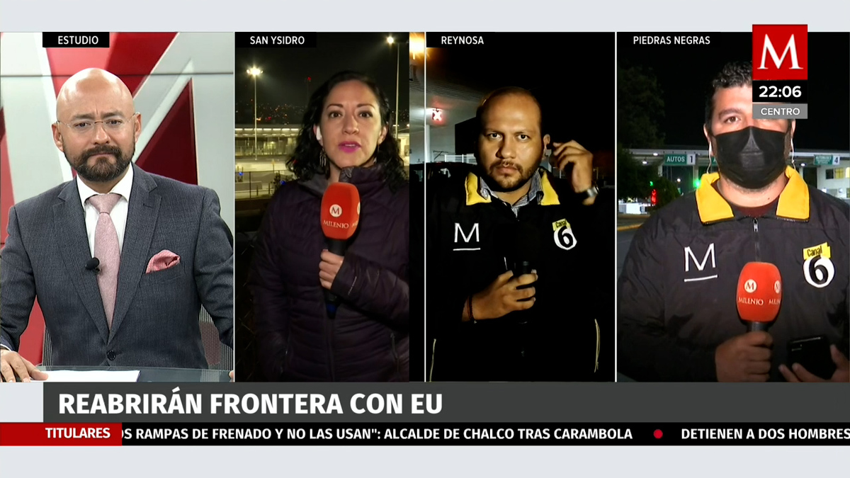 ​​Previo a reapertura de frontera, hay filas en puentes de Tamaulipas