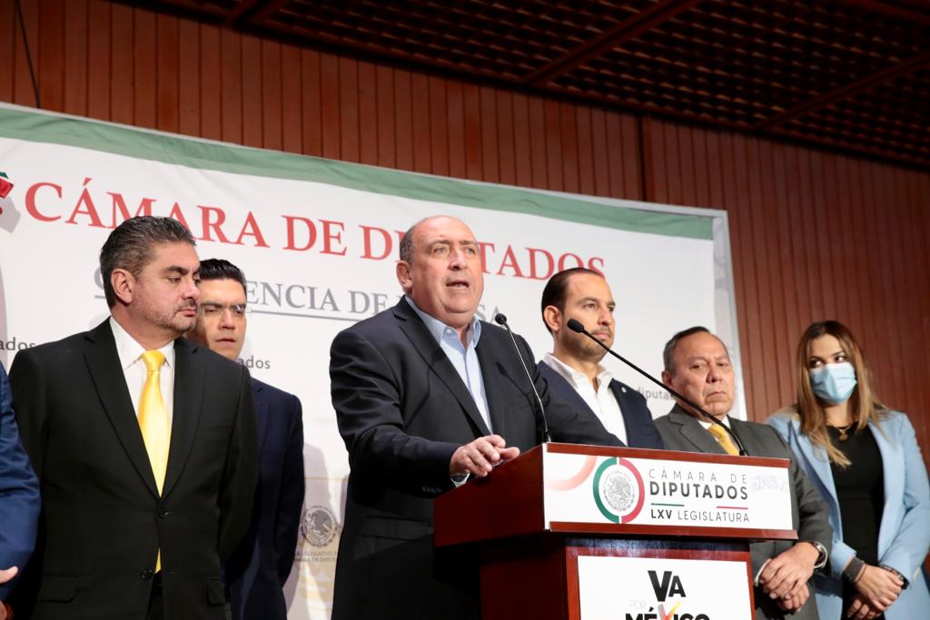 La coalición Va por México presentó el presupuesto Alternativo para 2022. (Especial)