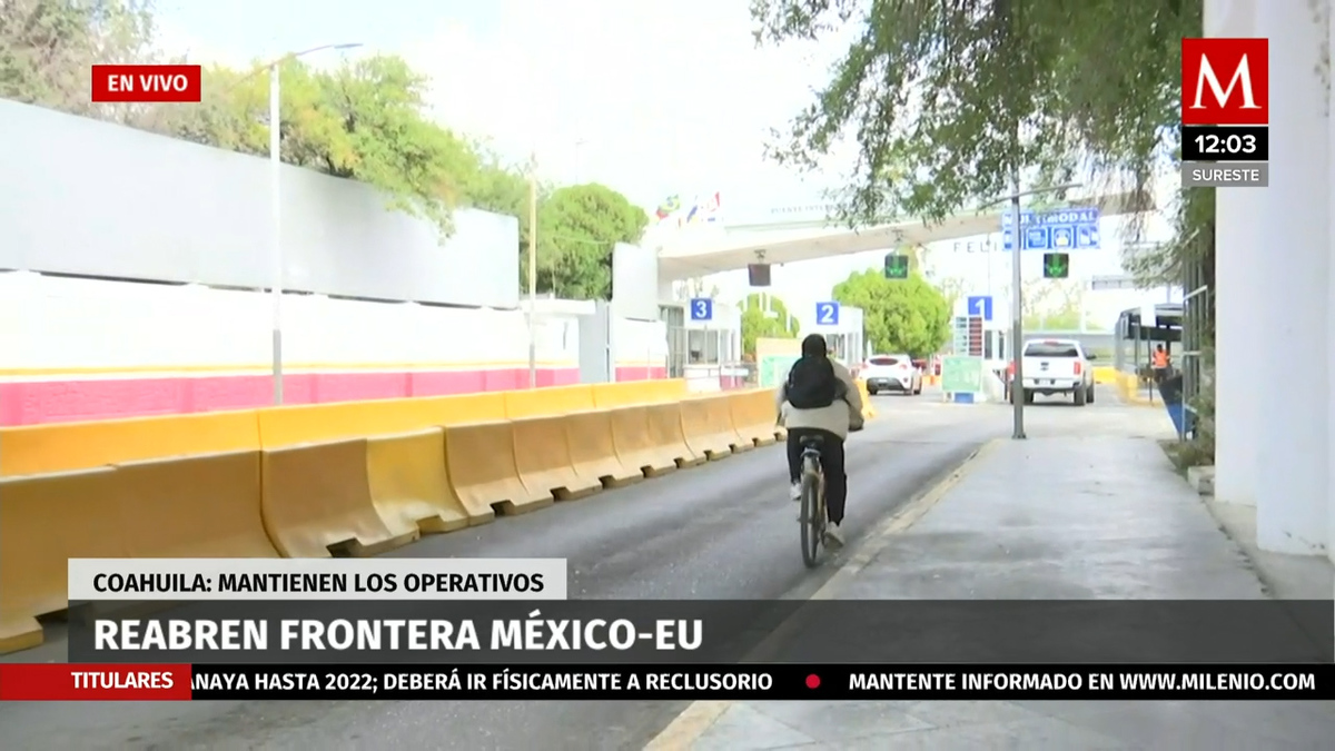 Disminuyen filas en frontera México-EU en Coahuila