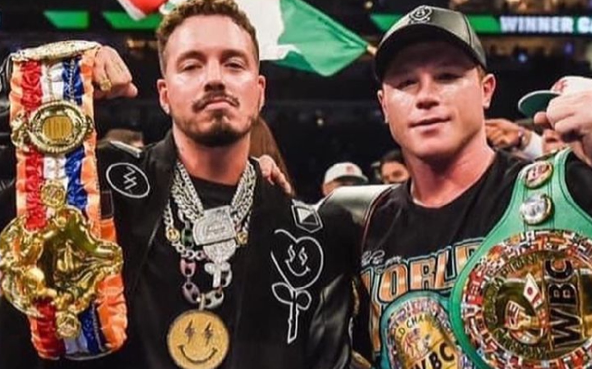 J Balvin y Canelo Álvarez (Instagram @jbalvin)