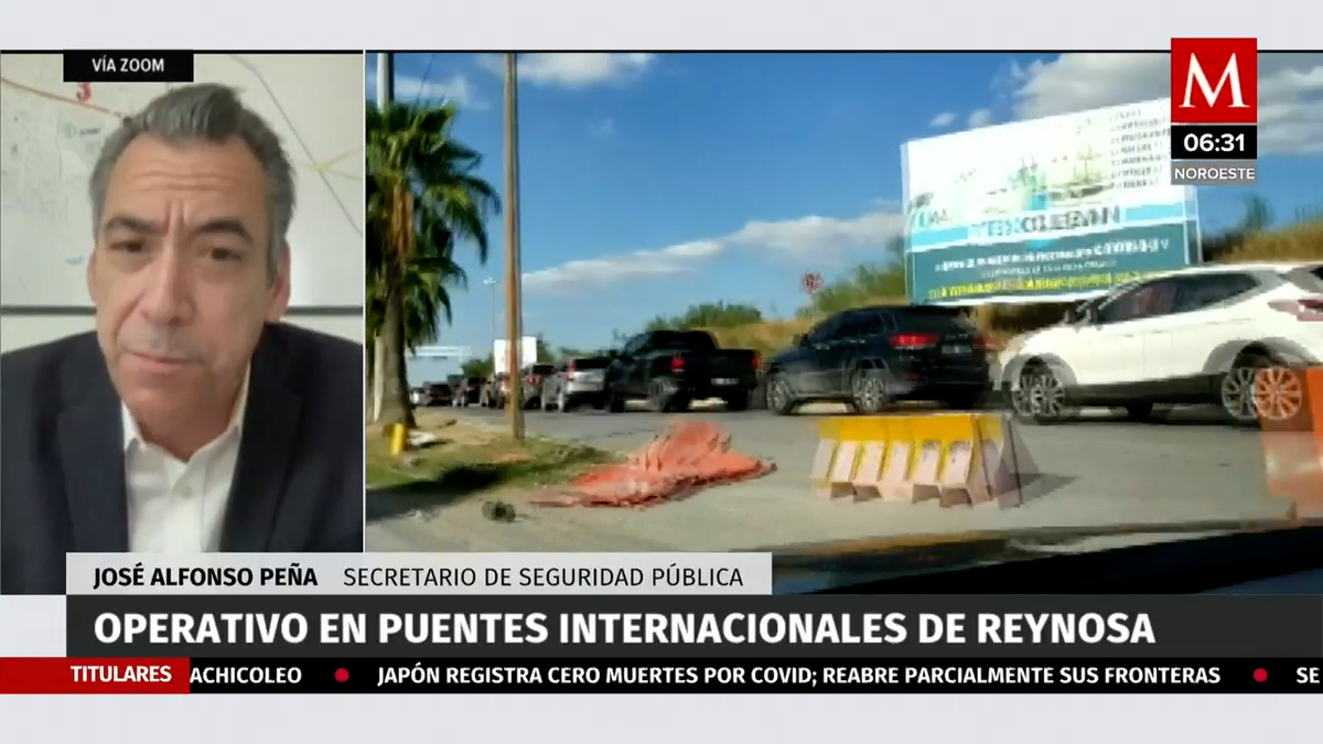 Operativo en puentes internacionales en Reynosa