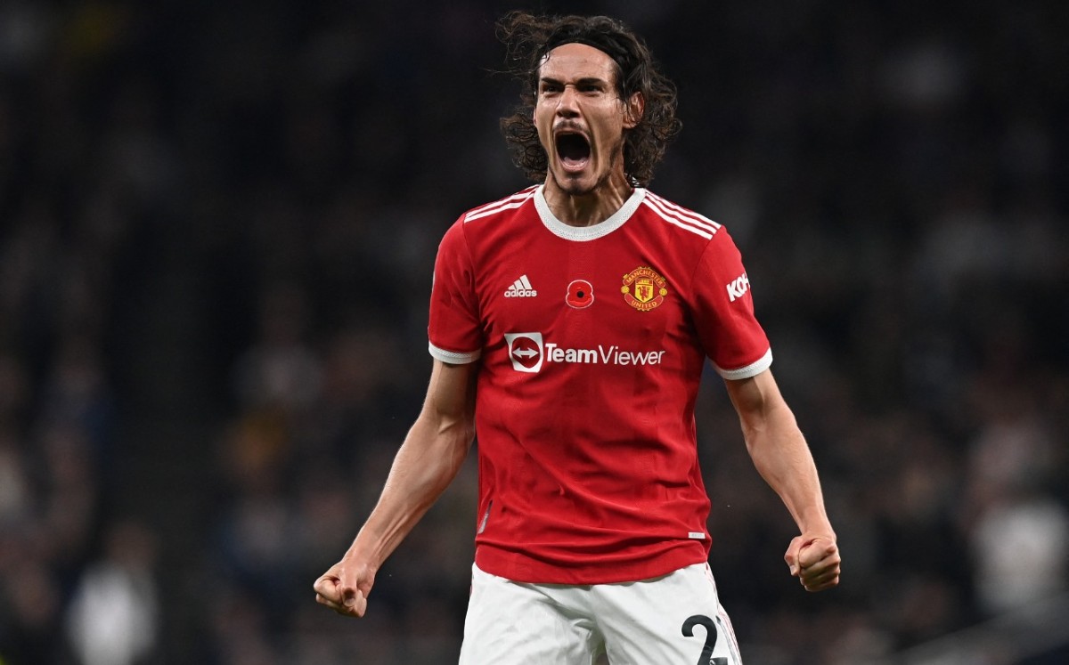 Edinson Cavani, jugador del Manchester United (AFP)