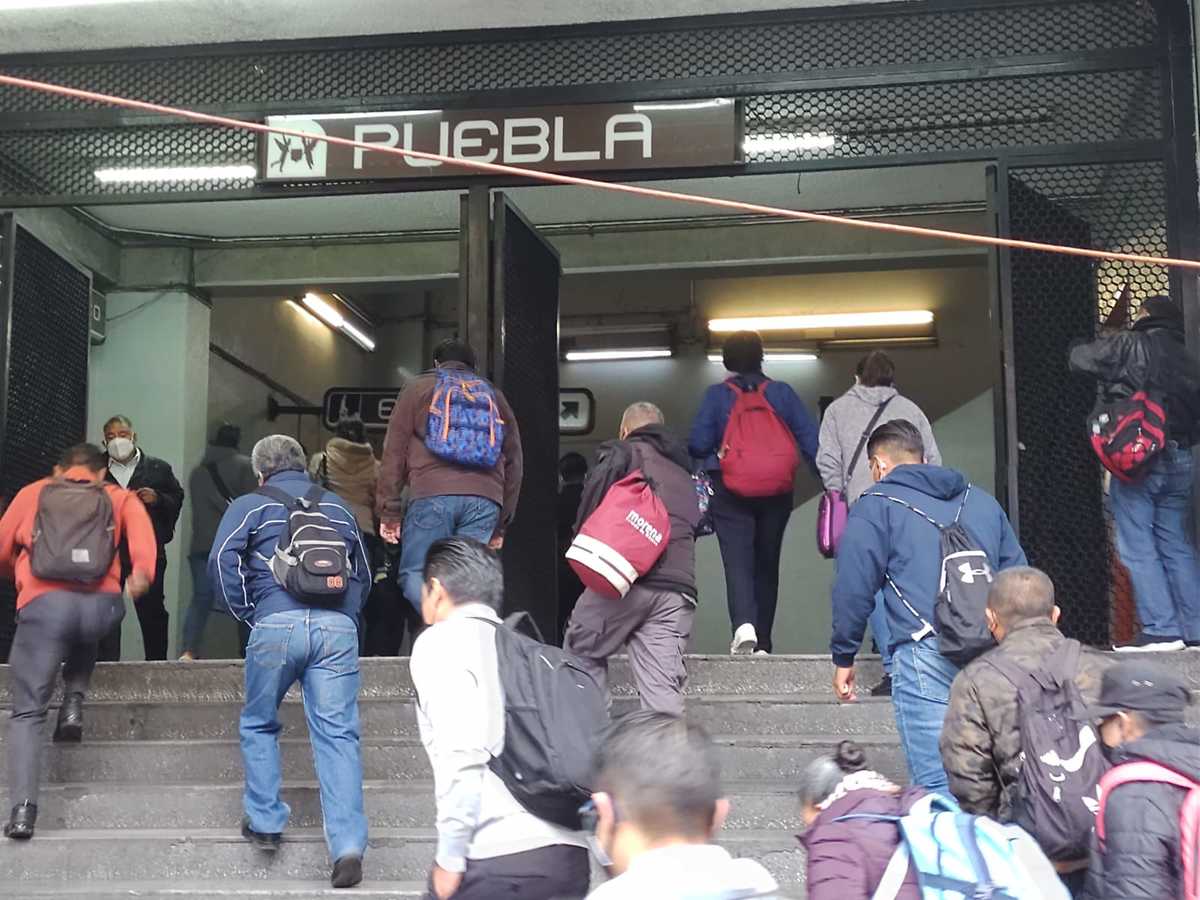 Estación Puebla del Metro de CdMx.