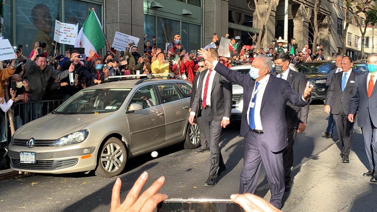 López Obrador se encuentra en Nueva York para dar un mensaje ante la ONU. | Foto: Pedro Domínguez