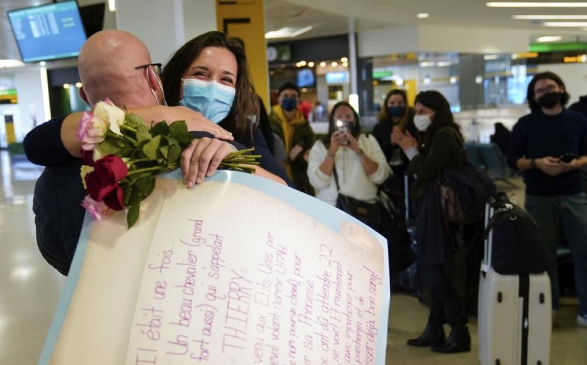 Mexicanos cruzan a Estados Unidos por primera vez después de casi 2 años de la pandemia. (Foto/AP)