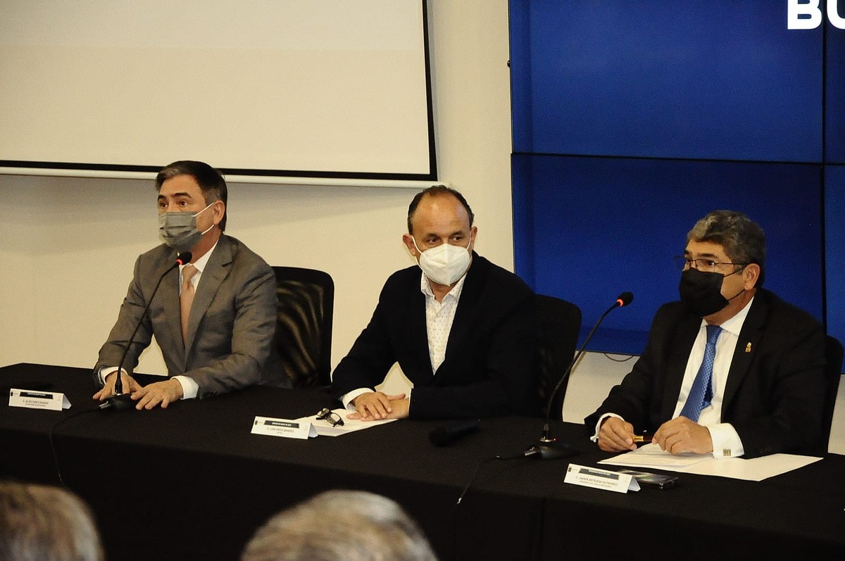 Reunión de seguridad por el operativo Buen Fin 2021. Foto: Raúl Palacios.
