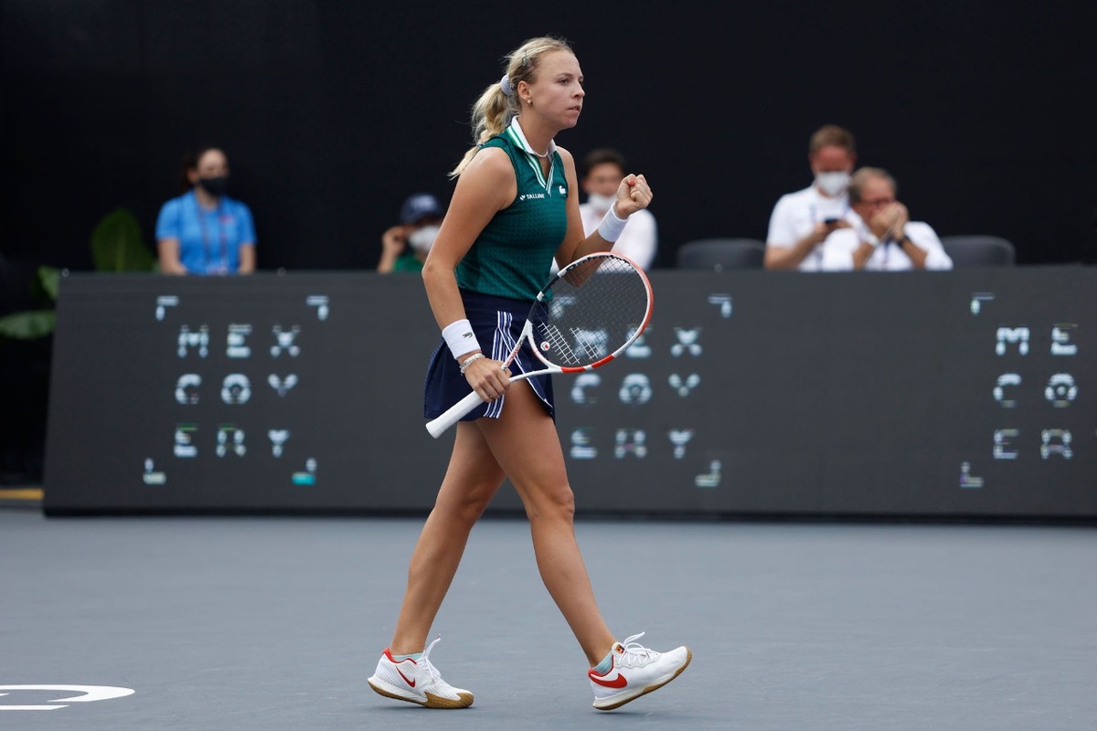 Anett Kontaveit derrota a Barbora Krejcikova en WTA Finals (Cortesía WTA)