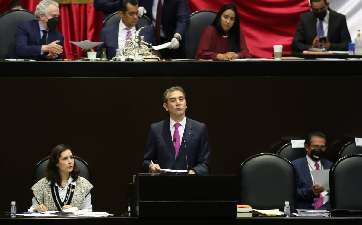 El consejero presidente del INE durante su comparecencia ante la Cámara de Diputados. | Octavio Hoyos