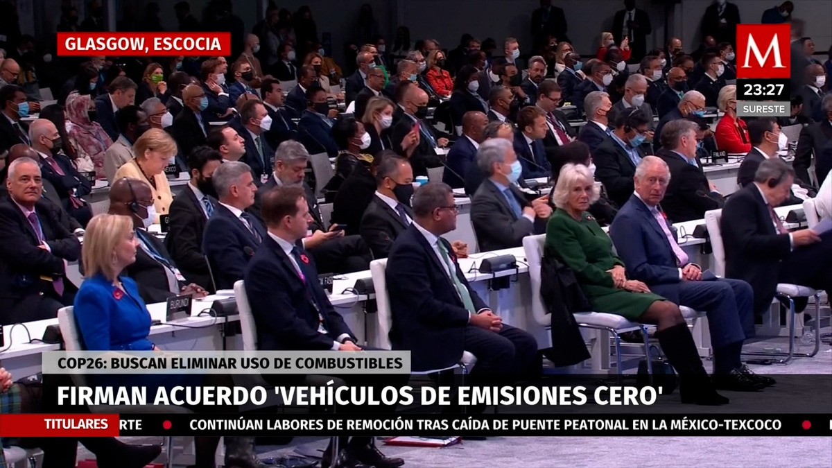 Firman en COP26 acuerdo sobre vehículos de cero emisiones