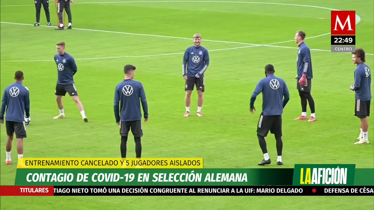 Se reportan contagios de covid-19 en selección alemana