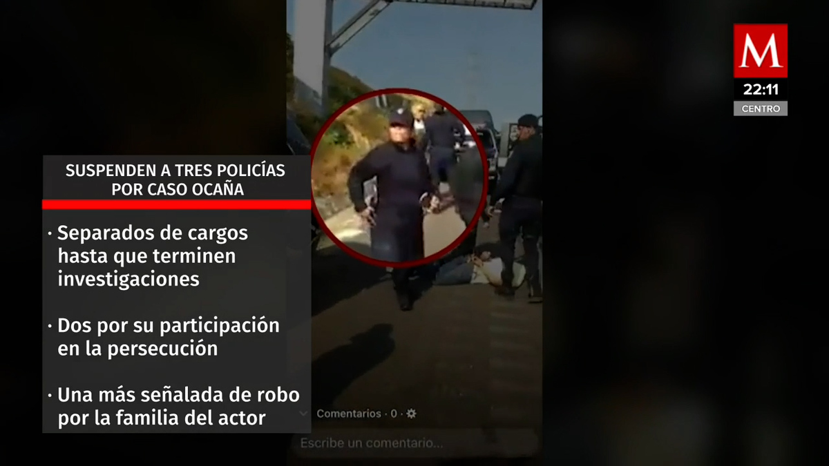Suspenden a tres policías involucrados por el caso de Octavio Ocaña