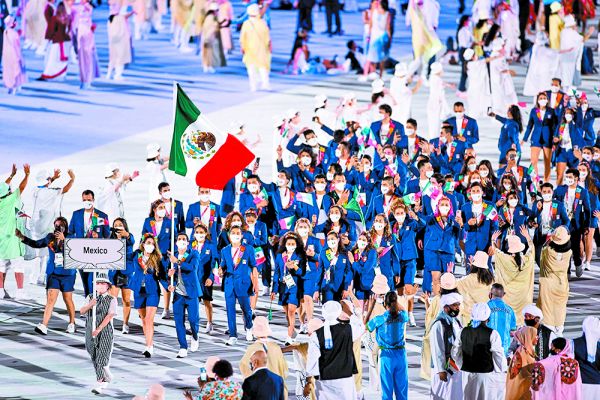 La delegación olímpica en Tokio. Mexsport