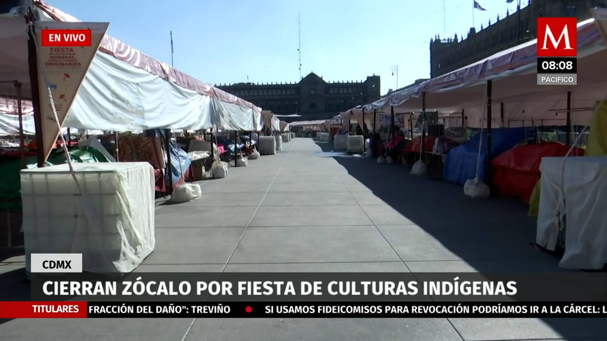 Cierran Zócalo de la CdMx por fiesta de culturas indígenas