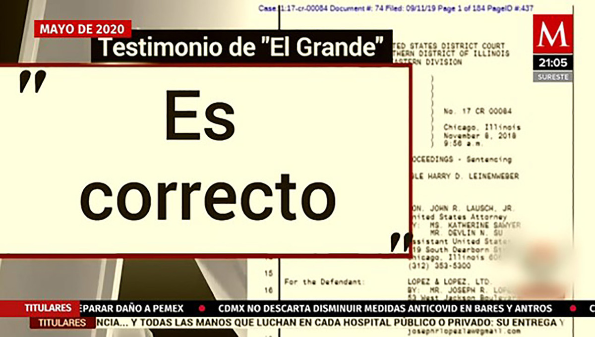 Salió de la lista negra de EU, Villareal Barragán es testigo