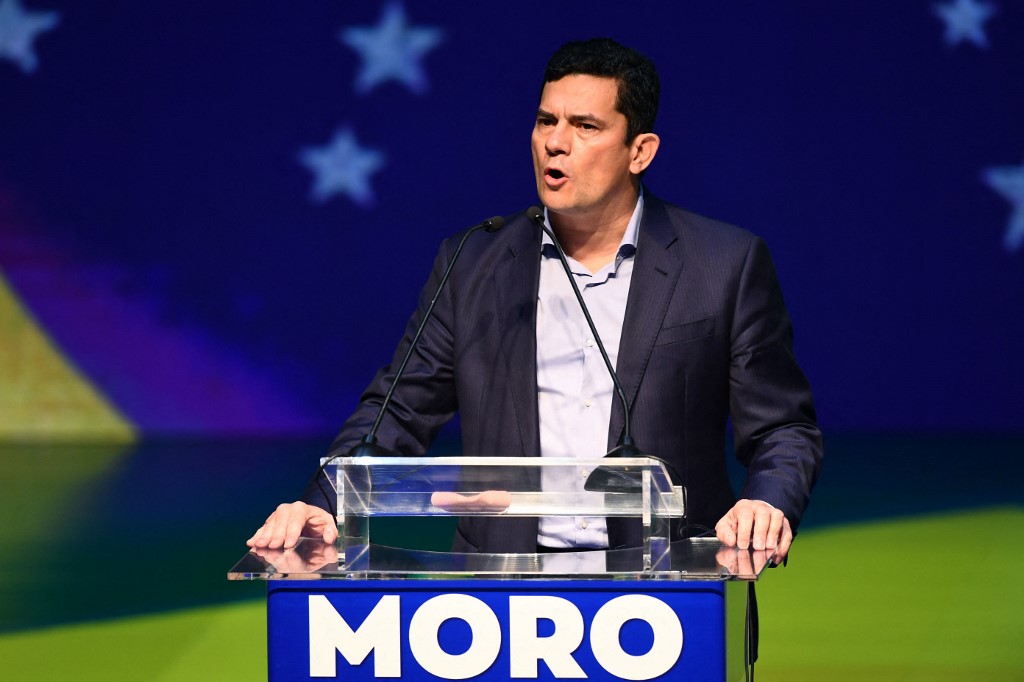 Sergio Moro, ex juez y candidato presidencial a las elecciones de Brasil en 2022.(AFP)