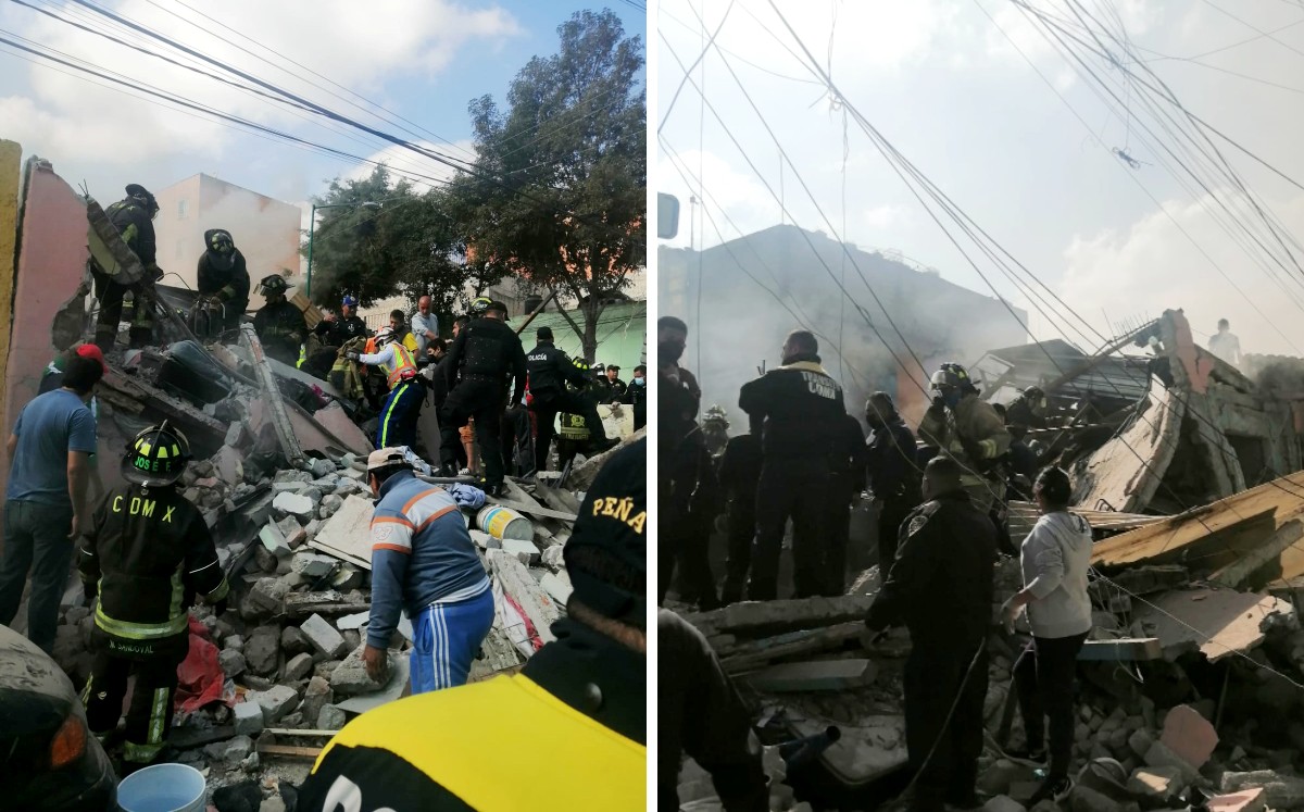 La explosión en la colonia Pensil Norte se registró alrededor de las 09:30 horas, según reportes de vecinos. (Especial)