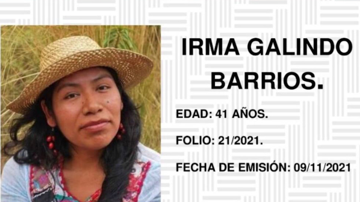 En Oaxaca, activan alerta por desaparición de Irma Galindo Barrios