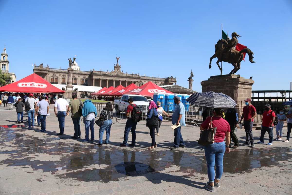Vacunación covid en Monterrey. Foto: Jorge López.