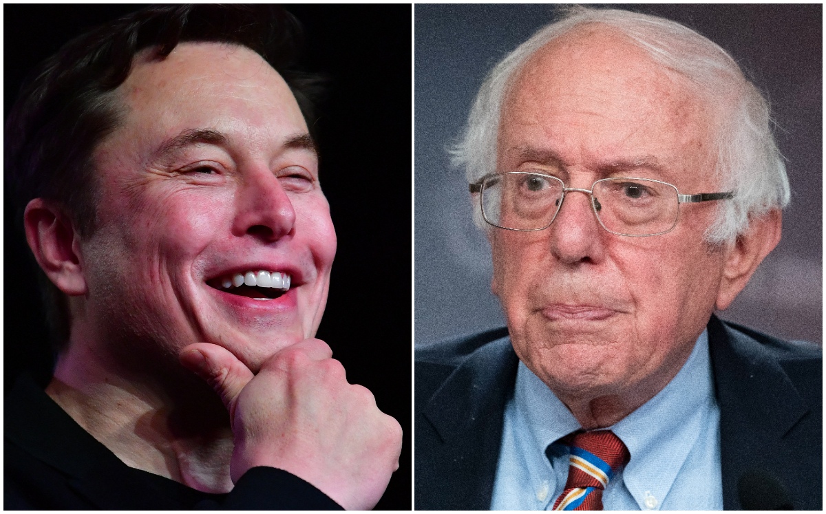 Elon Musk ha sido crítico del plan de los demócratas liberales, como Bernie Sanders, de aumentar impuestos a los ricos. (AFP / AP)