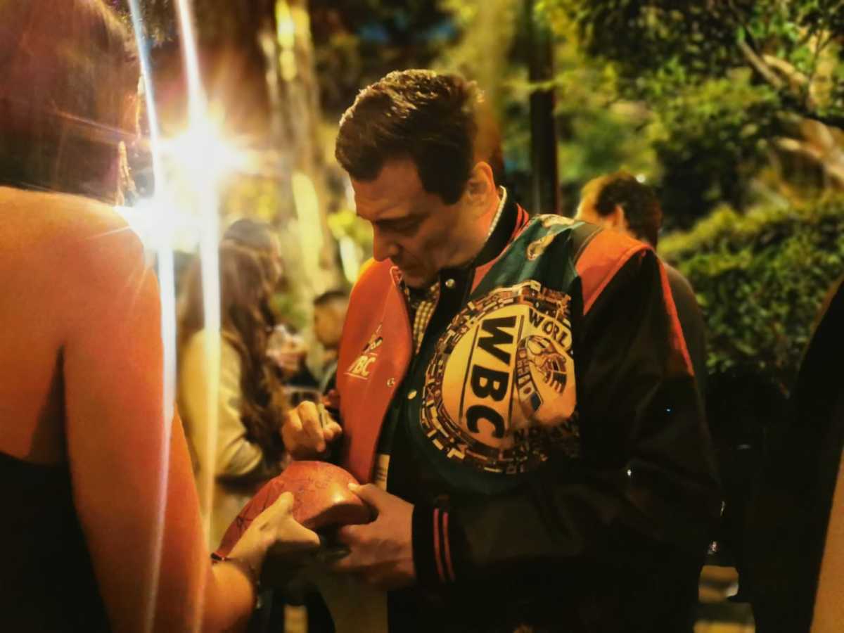 Mauricio Sulaimán en la convención anual de boxeo del CMB (Érika Montoya)