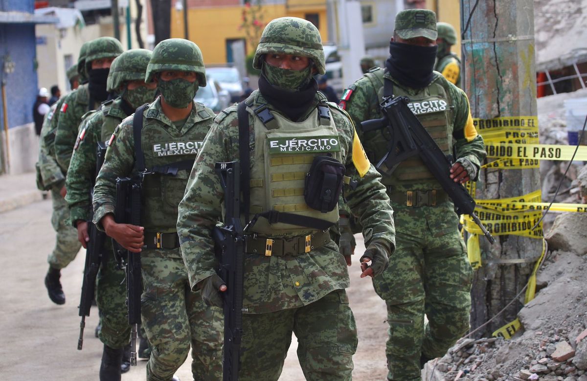 A este operativo se sumaron integrantes de la Guardia Nacional y el Ejército Mexicano. (Ariel Ojeda)
