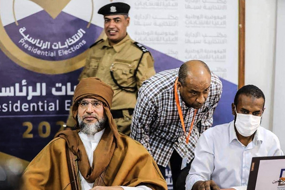 Saif al Islam, hijo del depuesto dictador libio Muamar Gadafi. (AFP)