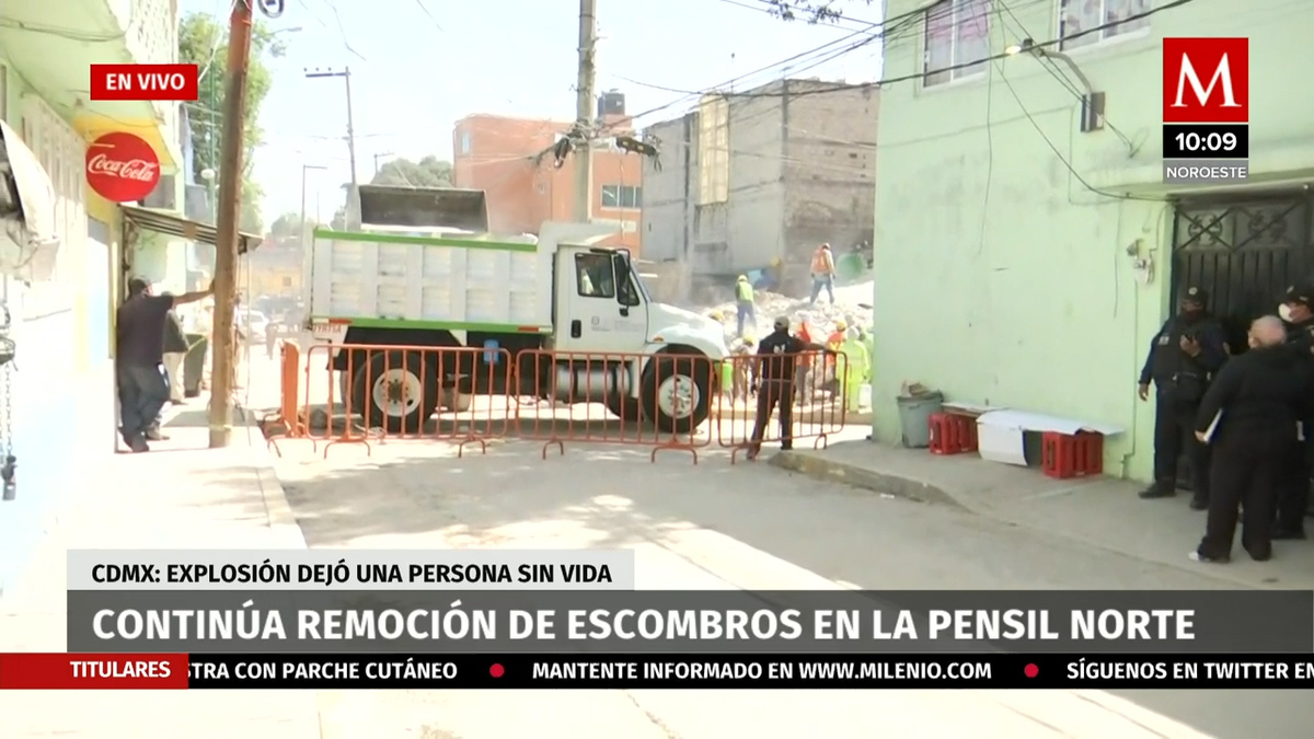 Continúa remoción de escombros en la Pensil Norte