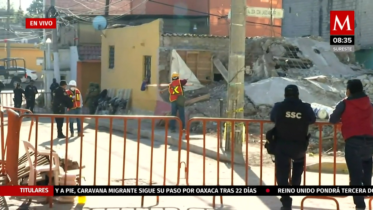 Continúan trabajos tras explosión en la colonia Pensil