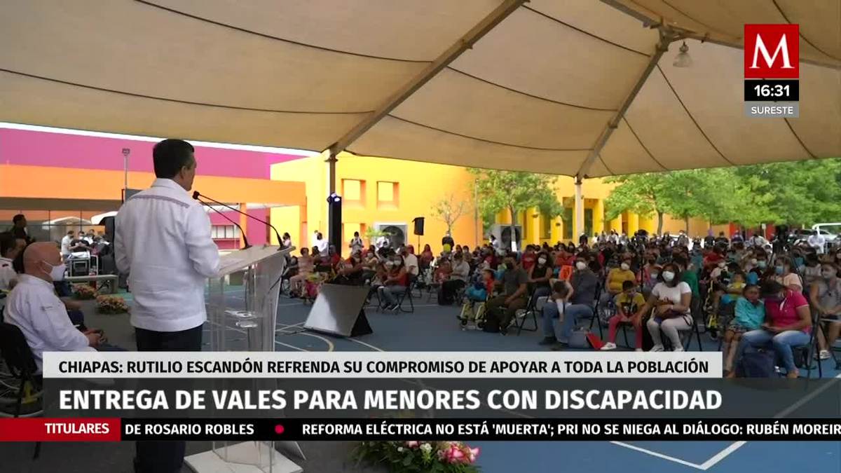 En Chiapas, se dio la entrega de vales para menores con discapacidad