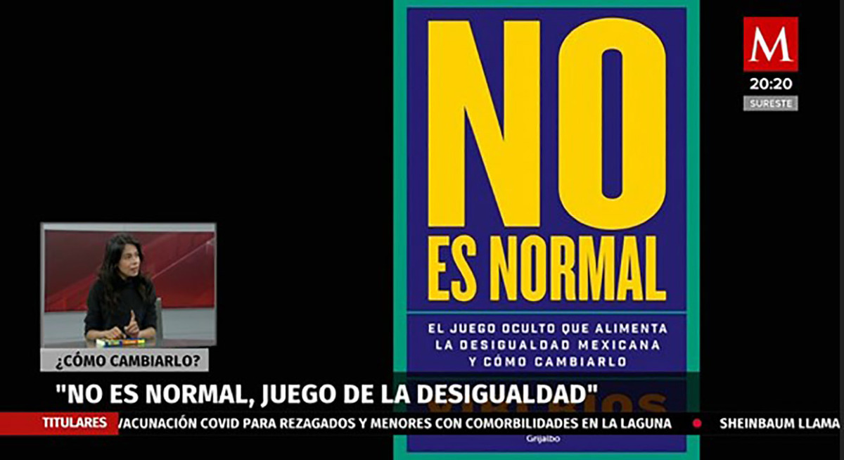 "No es normal, el juego oculto de la desigualdad"; periodista