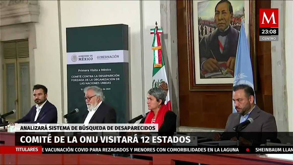 Comité desapariciones forzadas de ONU visitará México próxima semana