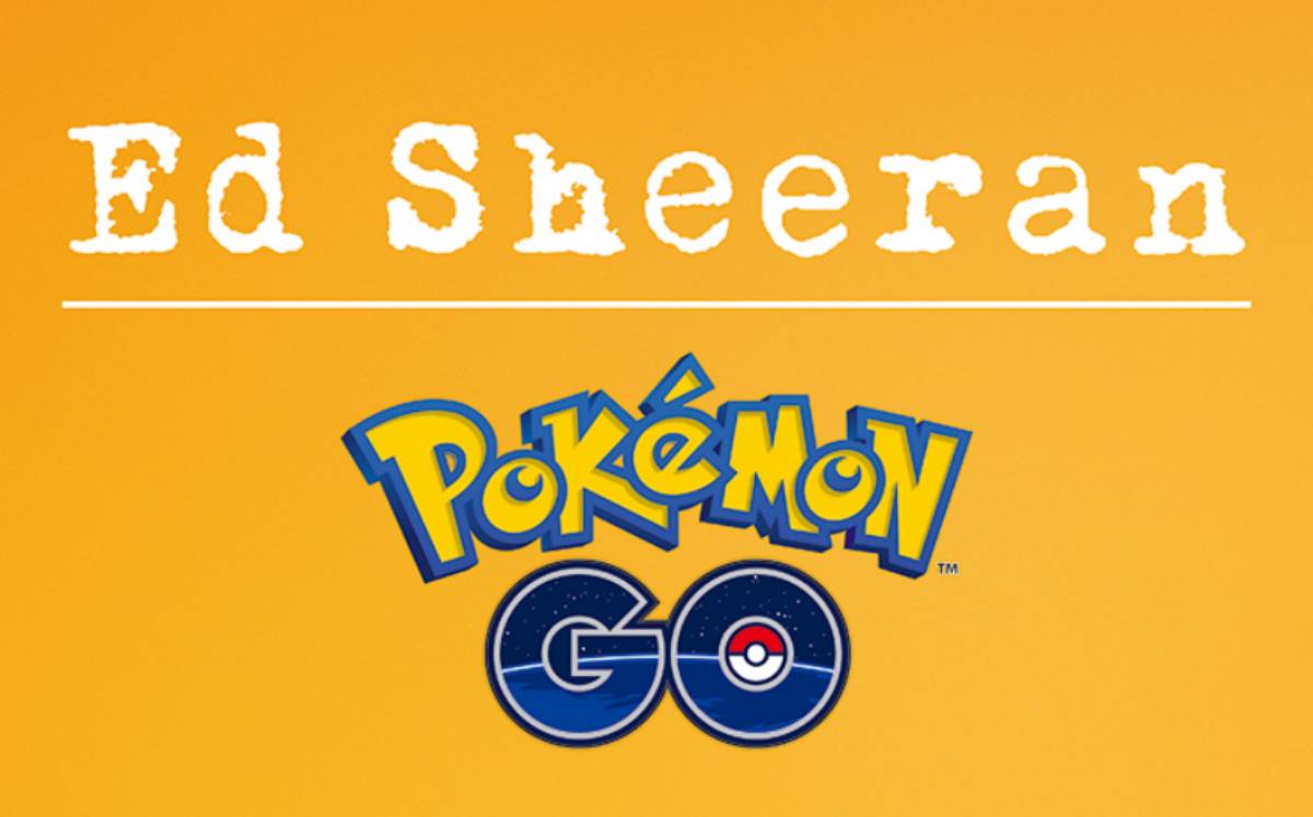 Ed Sheeran y Pokémon GO anuncian colaboración (Twitter).
