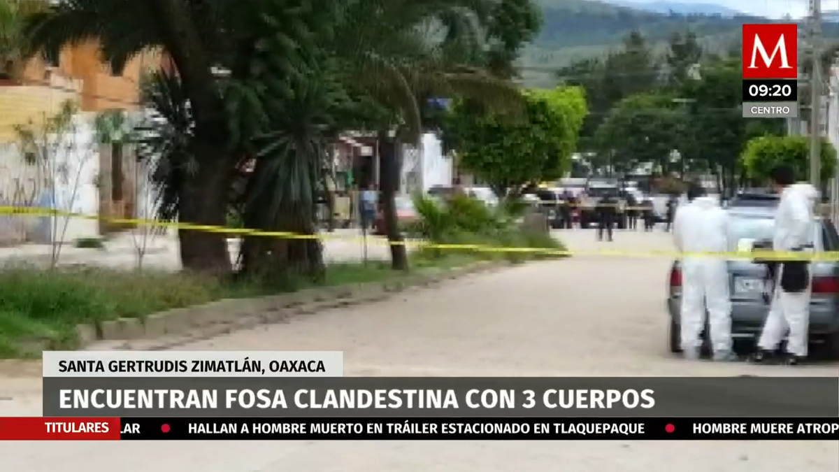 En Oaxaca, encuentran fosa clandestina con 3 cuerpos