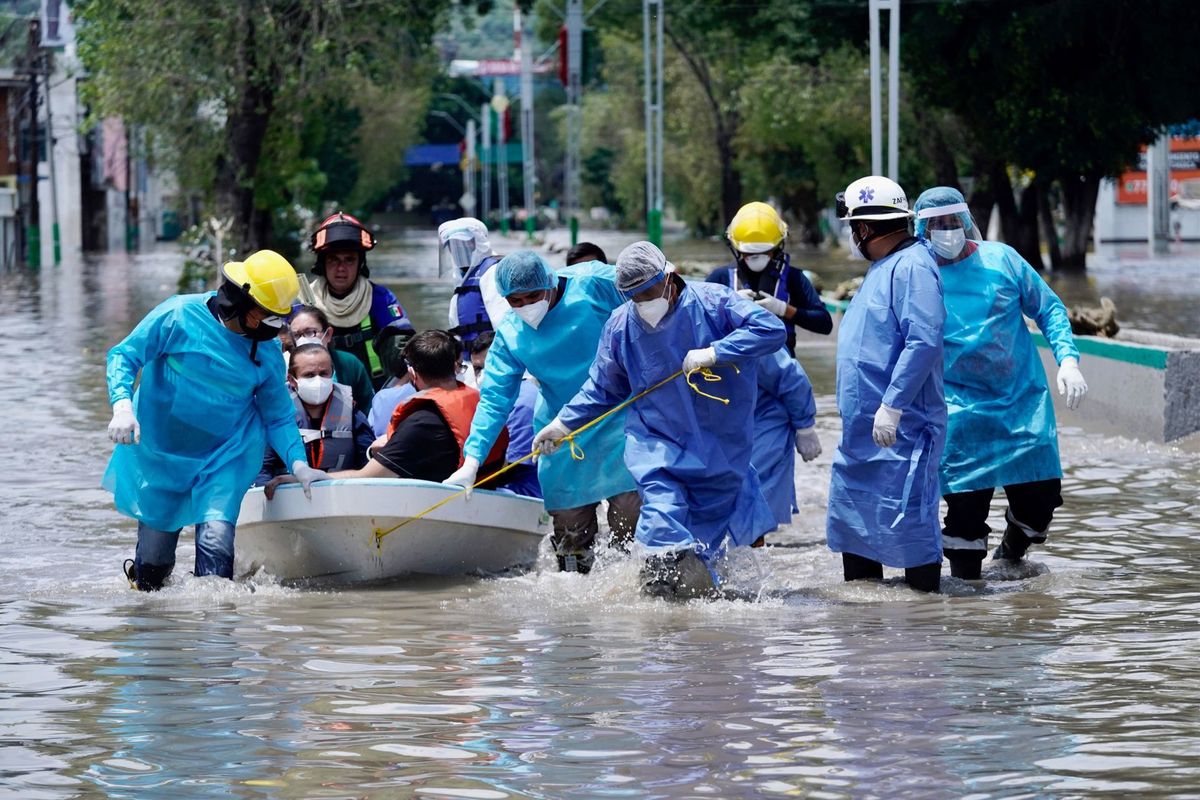 El hospital del IMSS en Tula, Hidalgo, se inundó el 7 de septiembre. (Cuartoscuro)