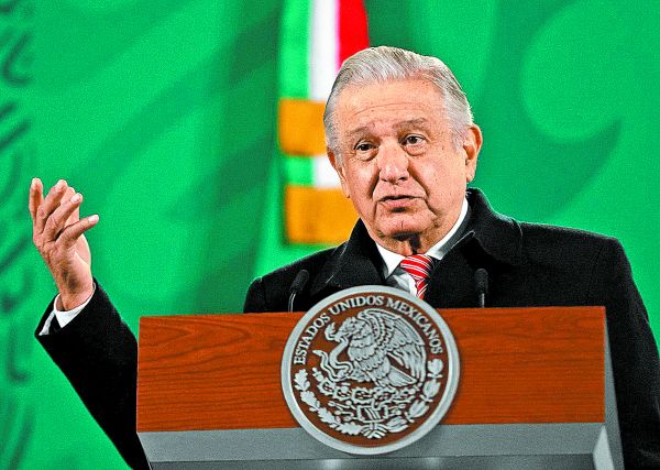 El titular del Ejecutivo en su conferencia matutina en Palacio Nacional. Cuartoscuro