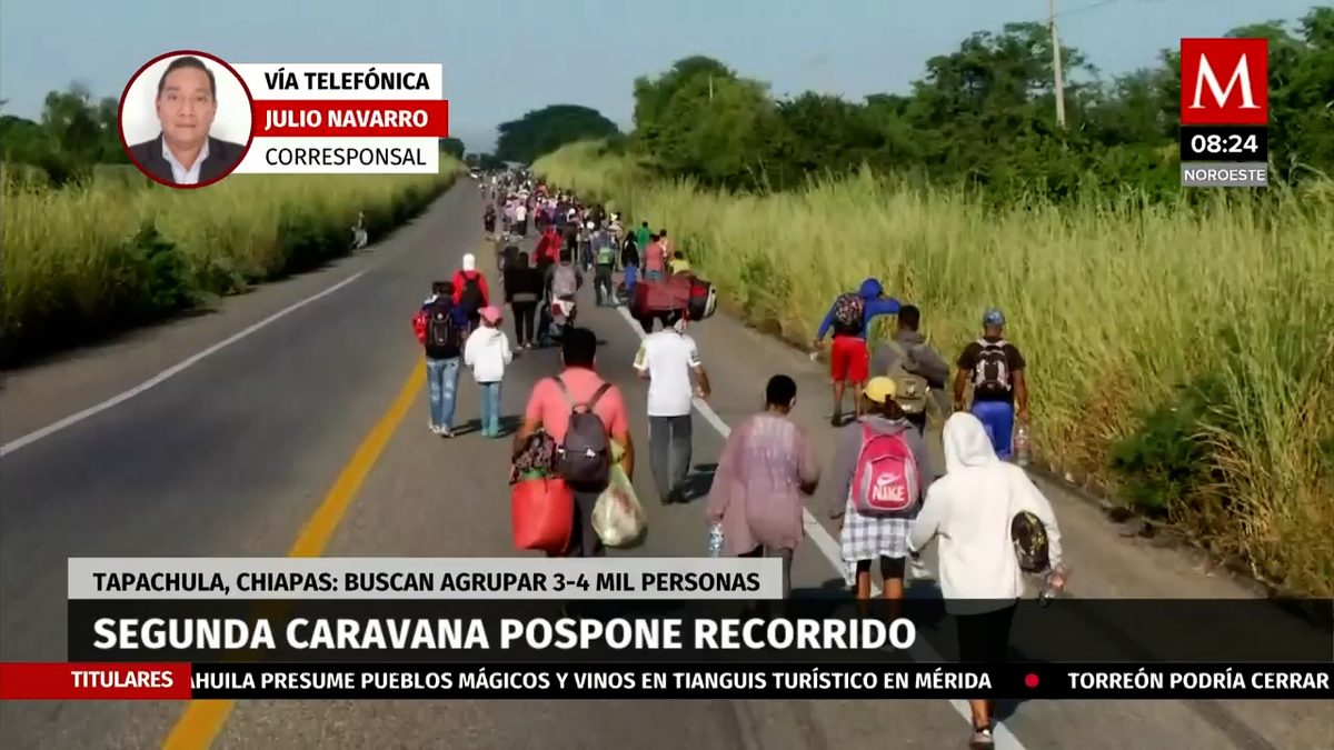 Segunda caravana migrantes tuvo cambio de planes y pospone recorrido