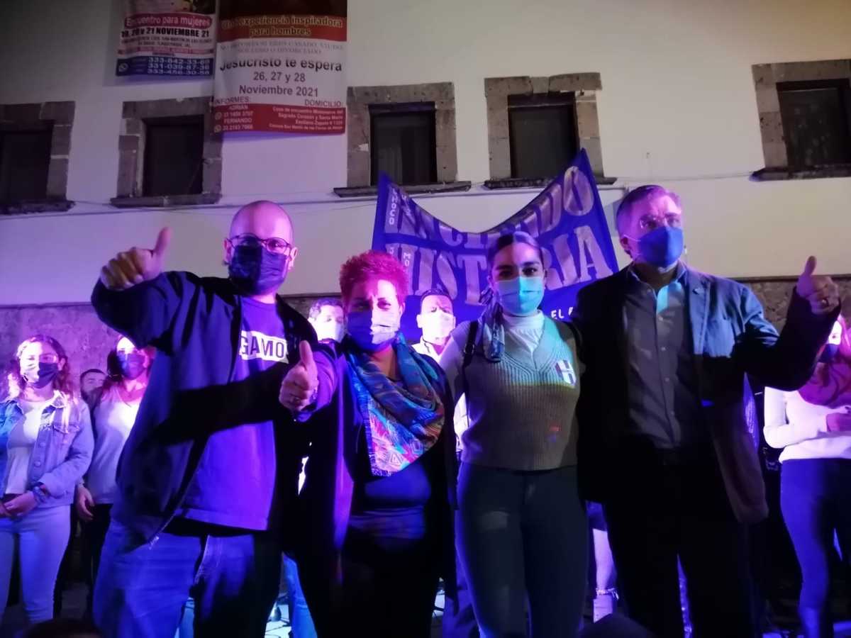 El cierre de campaña de Lourdes Martínez Pizano de Hagamos fue en Santa anita. (Cortesía)