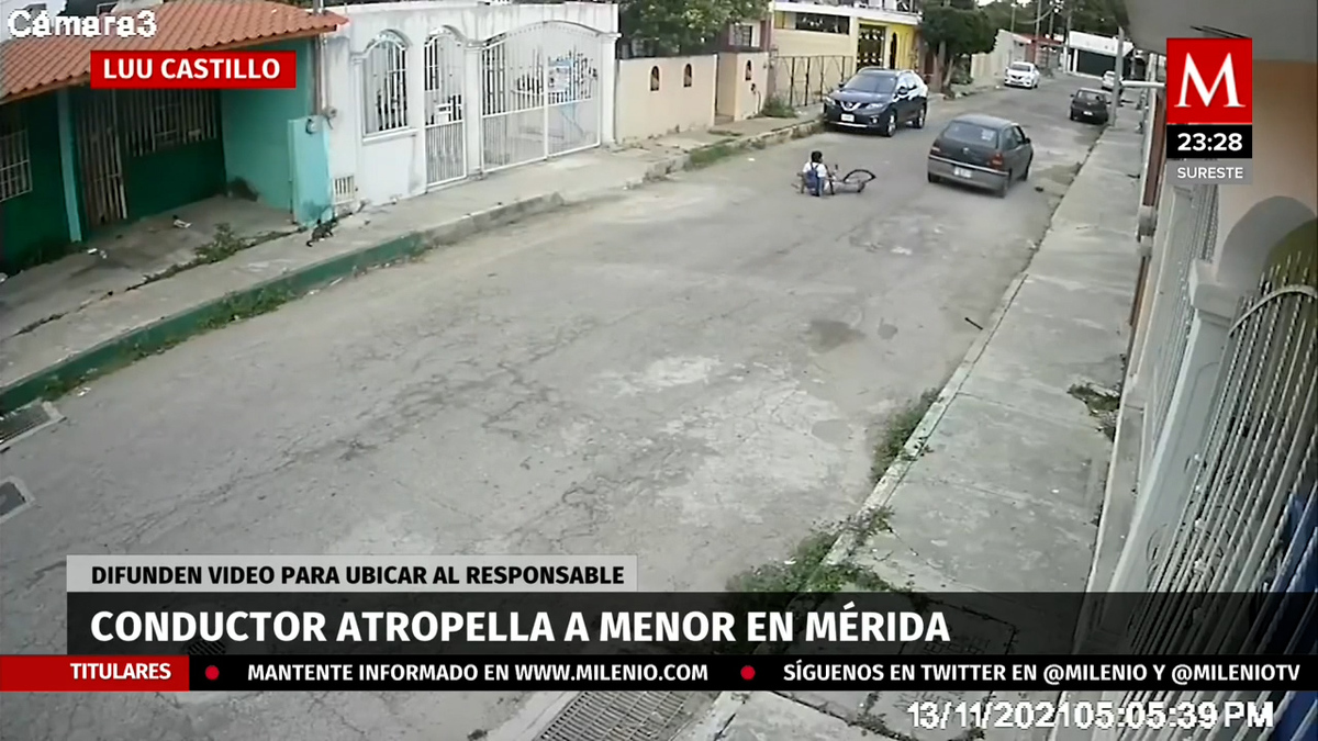 Conductor atropella a menor de edad y se da a la fuga en Merida, Yucatan