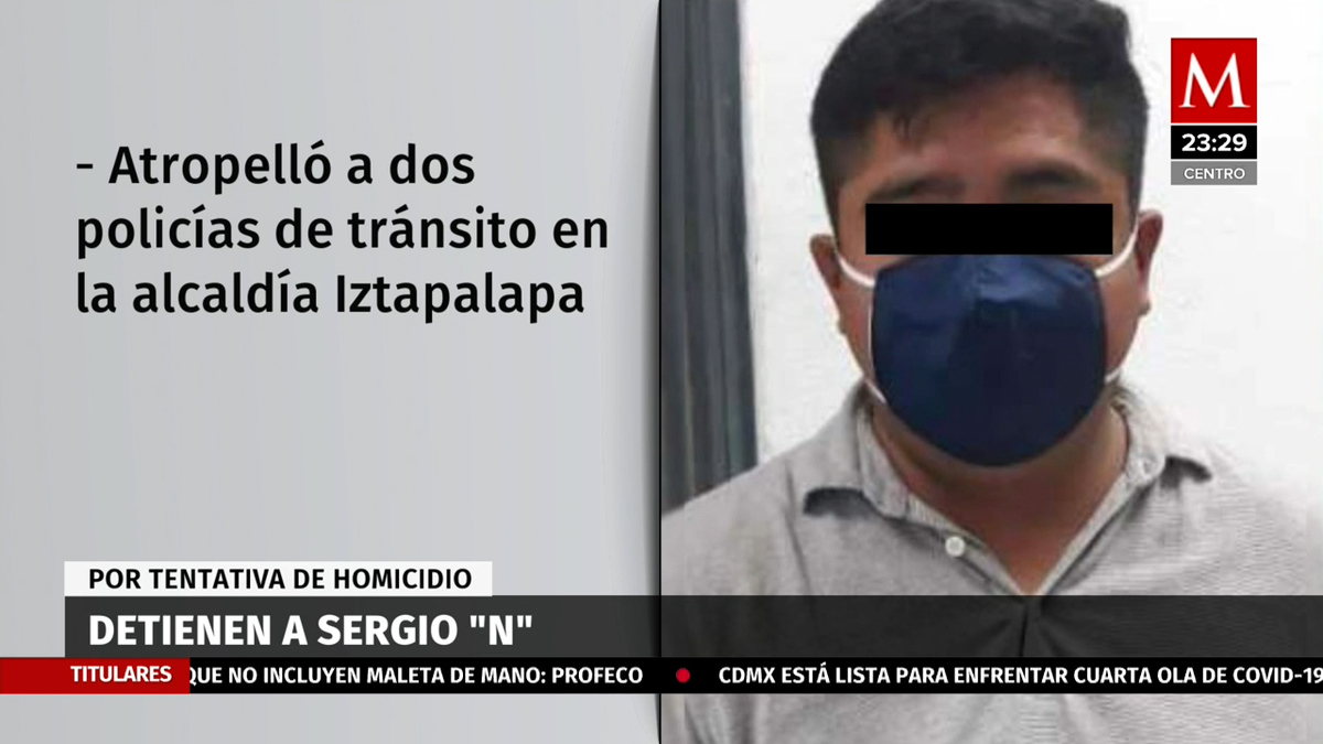 Detienen a policía de CdMx por atropellar a dos oficiales de Tránsito