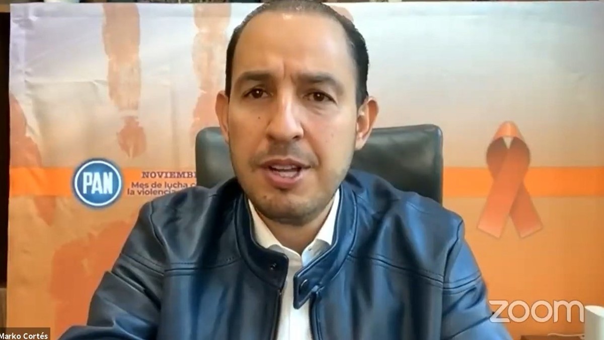 El dirigente nacional del PAN, Marko Cortés, opinó sobre la visita de AMLO a Estados Unidos. (Captura de pantalla)