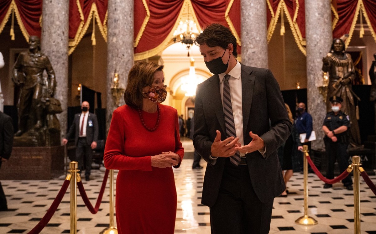 Justin Trudeau y Nancy Pelosi se reúnen previo a cumbre de 'Los Tres Amigos' | Twitter