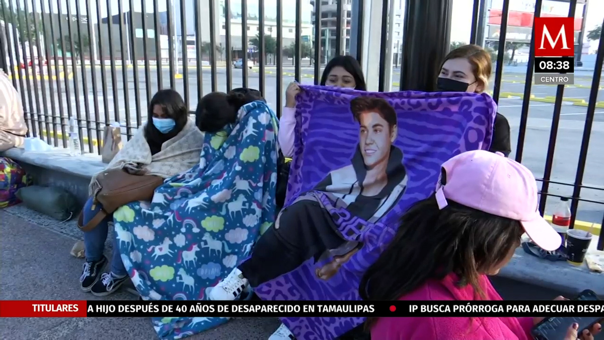 Largas filas por boletos de Justin Bieber