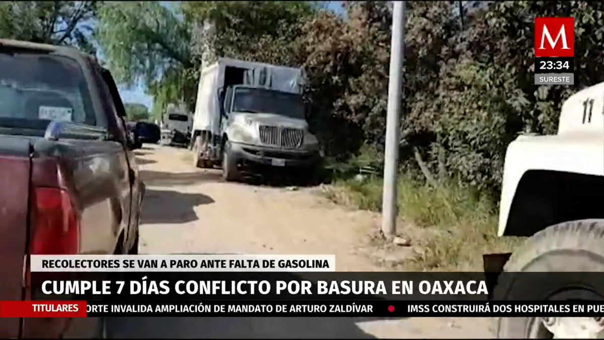 Oaxaca. Recolectores de basura hacen paro por falta de gasolina