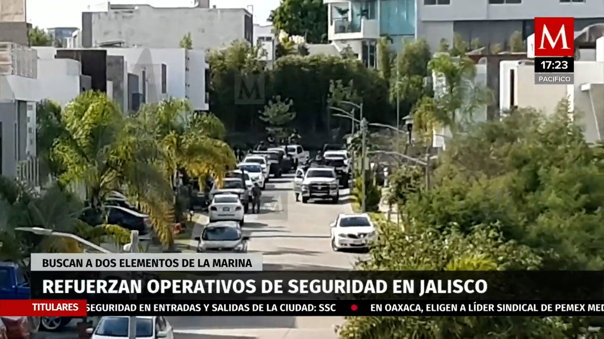 Refuerzan operativos de seguridad en Jalisco para localizar a dos elementos de Marina