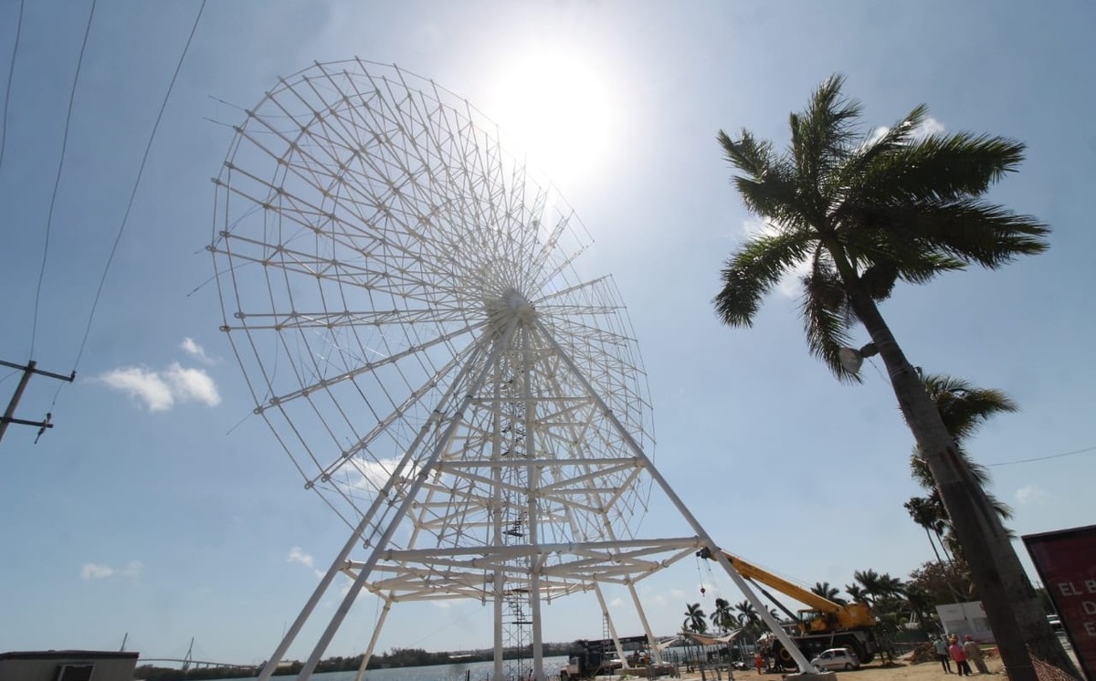 Rueda de la fortuna de Tampico tiene retraso reconoce Obras Públicas ...